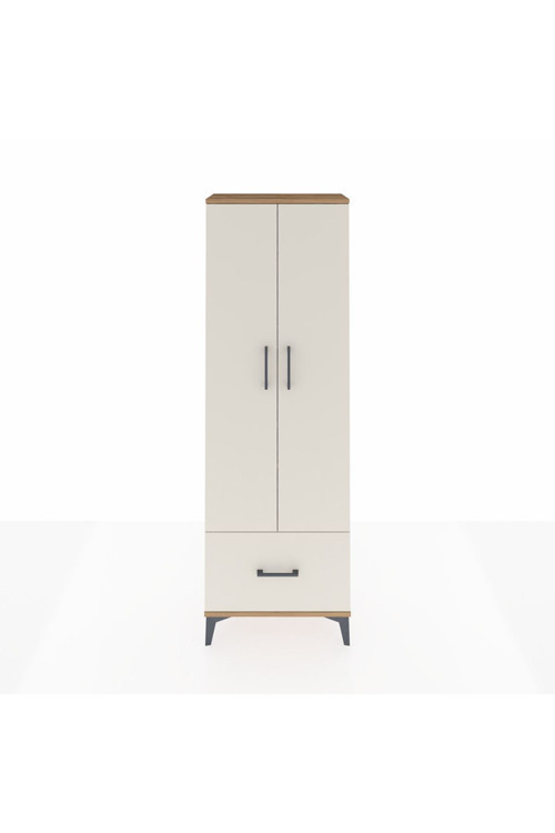 Arges Dolap 4 Raflı 1 Çekmeceli 2 Kapaklı 60 x 30 x 182 cm Çam - Aytaşı