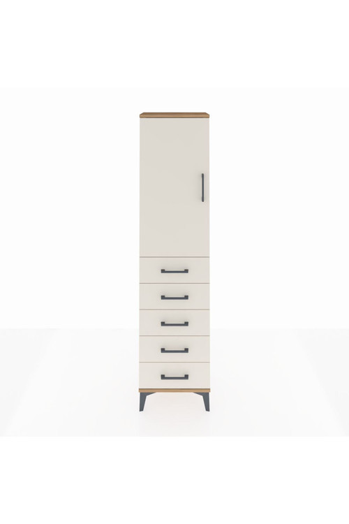 Arges Dolap 1 Raflı 5 Çekmeceli 1 Askılı 44 x 30 x 182 cm Çam - Aytaşı
