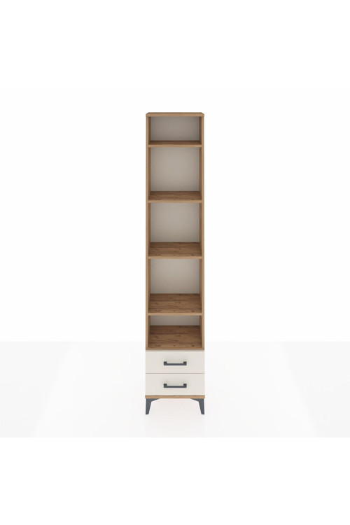 Arges Dolap 5 Raflı 2 Çekmeceli 44x30x221 Çam-Aytaşı