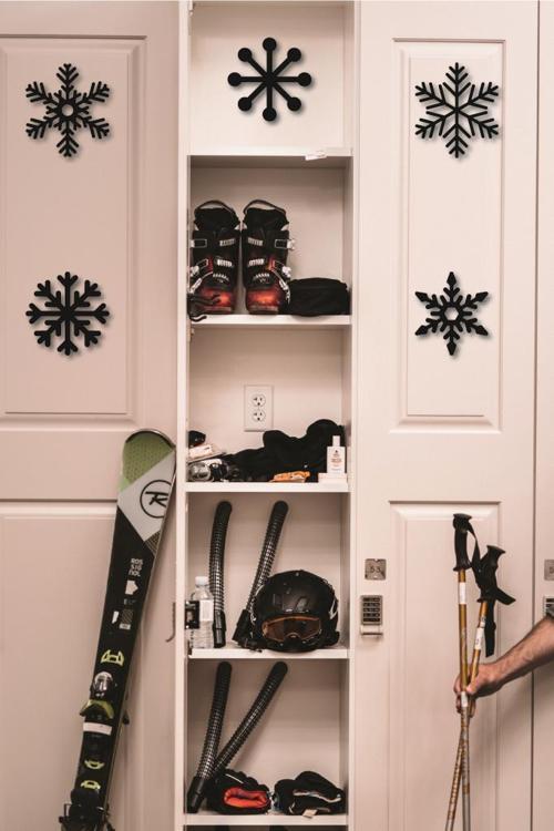 Kar Taneleri Duvar Dekoru Ahşap  Dekoratif Obje