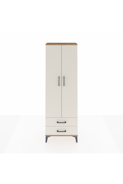 Arges Dolap 5 Raflı 2 Çekmeceli 2 Kapaklı 60 x 30 x 182 cm Çam - Aytaşı