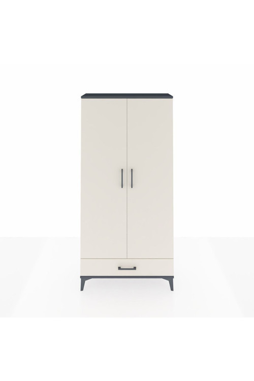 Arges Dolap 5 Raflı 1 Çekmeceli 2 Kapaklı 88 x 30 x 182 cm Antrasit - Aytaşı