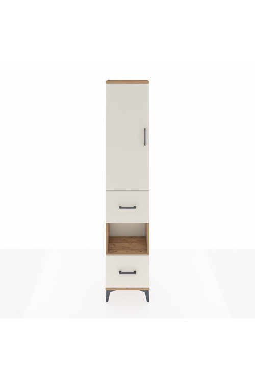 Arges Dolap 4 Raflı 2 Çekmeceli 1 Kapaklı 44 x 30 x 221 cm Çam - Aytaşı