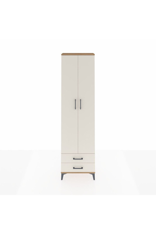 Arges Dolap 3 Raflı 2 Çekmeceli 1 Askılı 60 x 30 x 221 cm Çam - Aytaşı