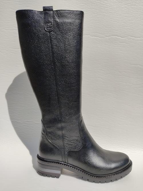 3322K HAKİKİ DERİ AZ TOPUKLU BİNİCİ KADIN ÇİZME