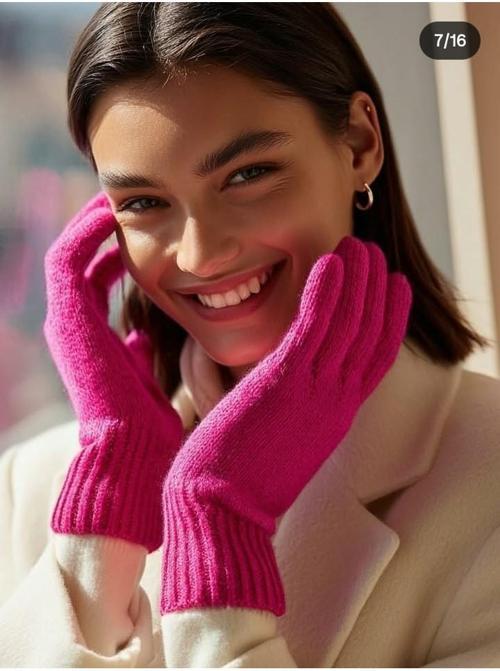 Kışlık Tiriko Kadın Eldiven Fuşya Eldiven