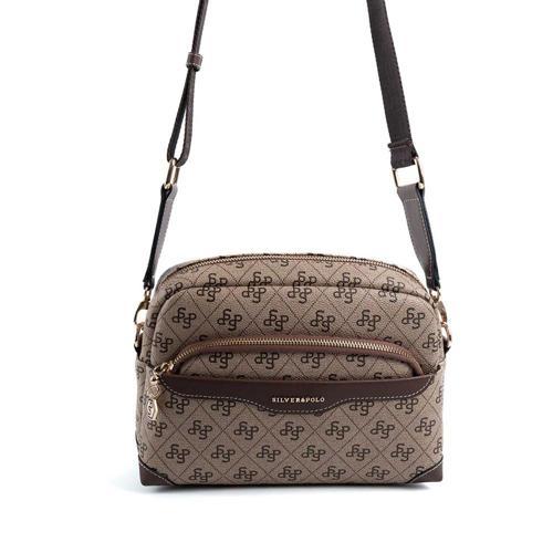 Kadın Çapraz Çanta 1201-47992 SILVER POLO ÇAPRAZ BAYAN ÇANTASI M178 KOYU BEJ-MAT KAHVE