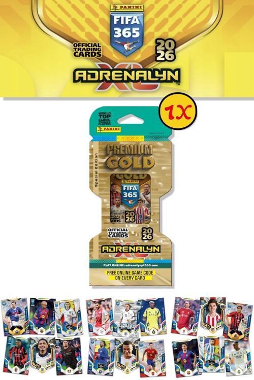 Panini Premium Gold 2026 Adrenalyn XL Futbolcu Kartı Special Edition Eco Blister (1 Paket 14 Kart)