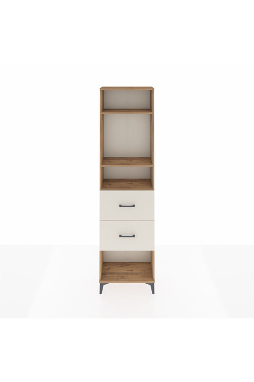 Arges Dolap 3 Raflı 2 Çekmeceli 60 x 30 x 221 cm Çam - Aytaşı