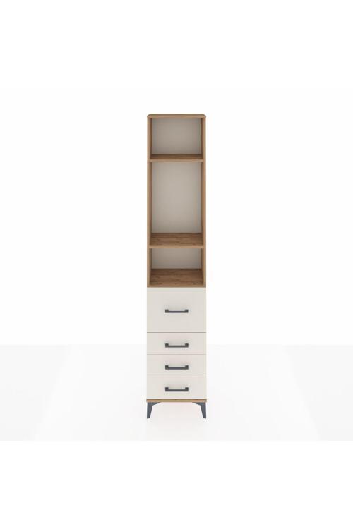 Arges Dolap 3 Raflı 4 Çekmeceli 44 x 30 x 221 Çam-Aytaşı