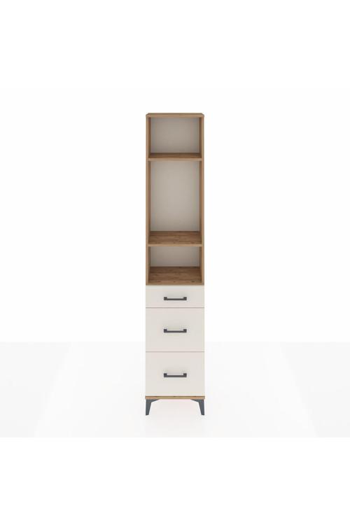 Arges Dolap 3 Raflı 3 Çekmeceli 44 x 30 x 221 Çam-Aytaşı
