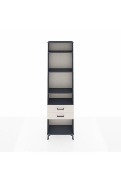 Arges Dolap 4 Raflı 2 Çekmeceli 60 x 30 x 221 Antrasit-Aytaşı