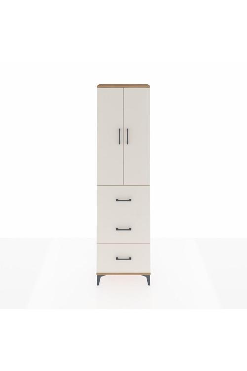 Arges Dolap 2 Raflı 3 Çekmeceli Tek Askılı 60 x 30 x 221 Çam-Aytaşı