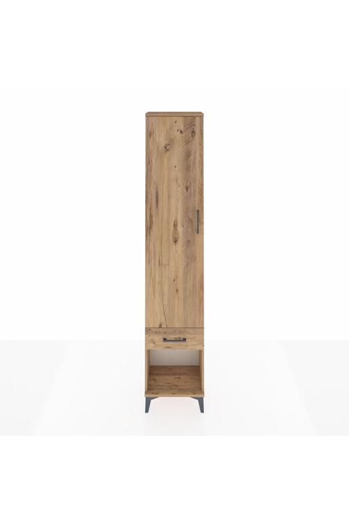 Arges Dolap 2 Raflı 1 Çekmeceli 1 Askılı 44 x 30 x 221 cm Çam - Çam