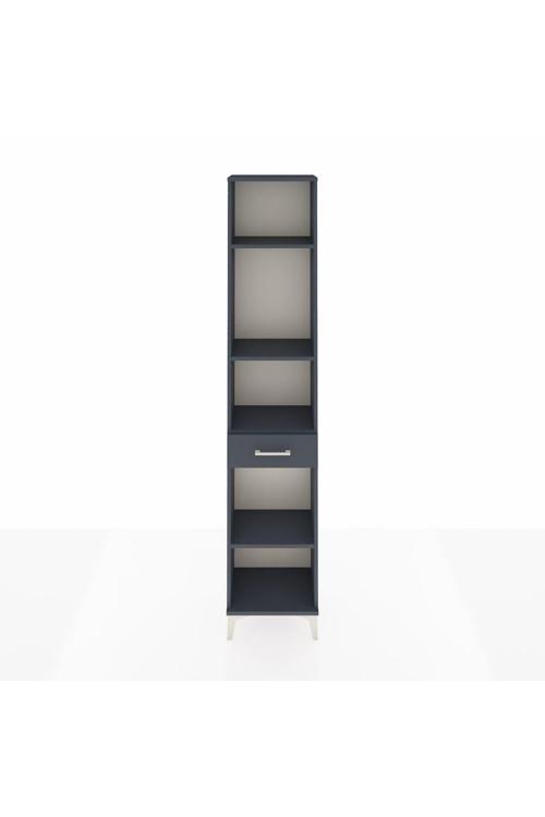 Arges Dolap 4 Raflı Tek Çekmeceli 44 x 30 x 221 Antrasit-Antrasit