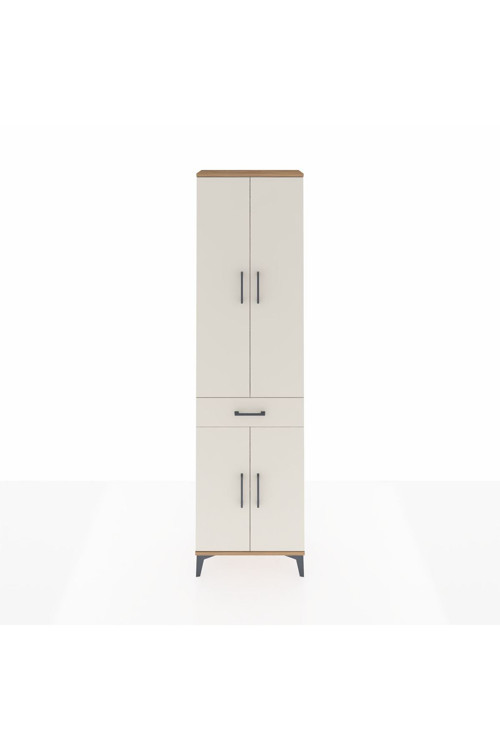 Arges Dolap 4 Raflı 1 Çekmeceli 4 Kapaklı 60 x 30 x 221 cm Çam - Aytaşı