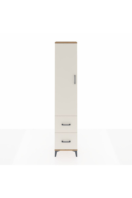 Arges Dolap 2 Raflı 2 Çekmeceli Tek Askılı 44 x 30 x 221 Çam-Aytaşı