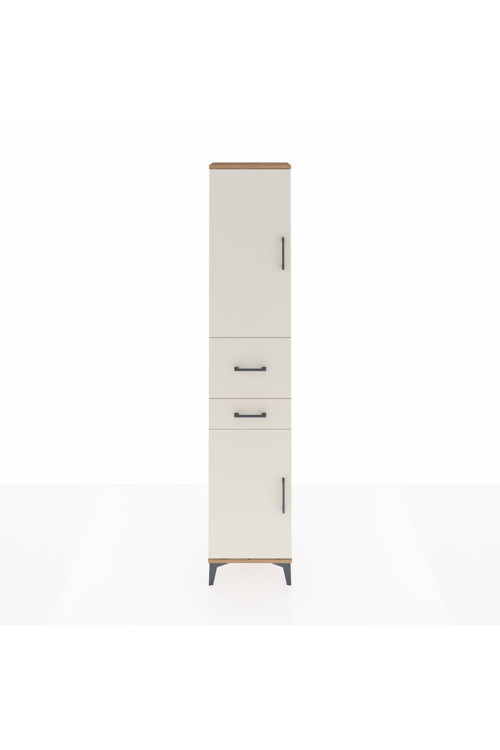 Arges Dolap 4 Raflı 2 Çekmeceli 2 Kapaklı 44 x 30 x 221 Çam-Aytaşı