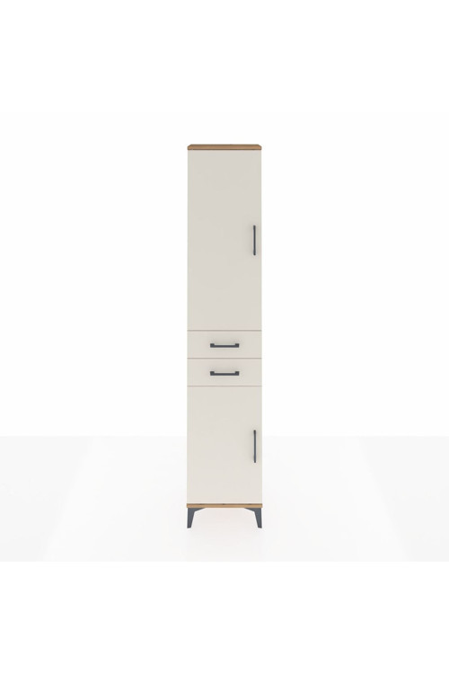 Arges Dolap 4 Raflı 2 Çekmeceli 2 Kapaklı 44 x 30 x 221 Çam-Aytaşı