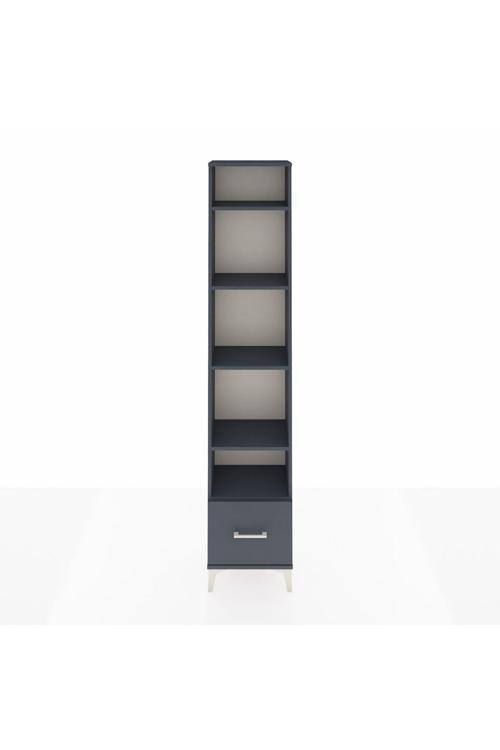 Arges Dolap 5 Raflı Tek Çekmeceli 44 x 30 x 221 Antrasit-Antrasit