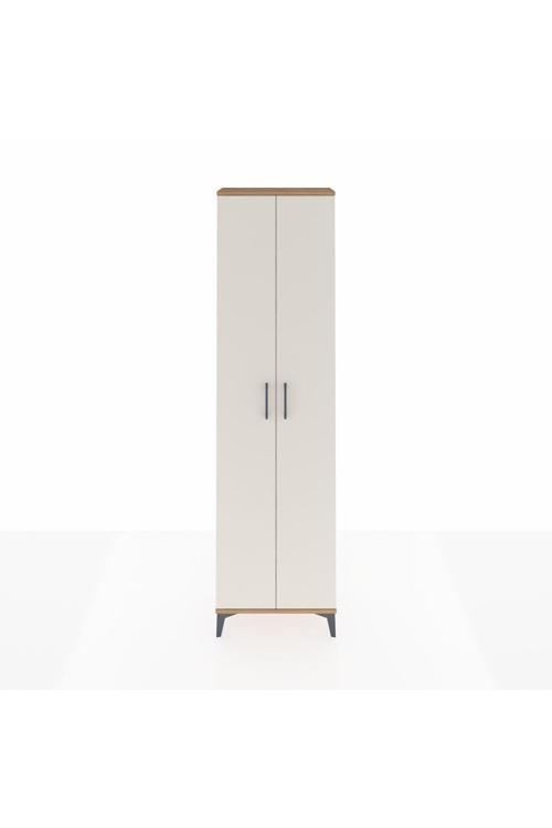 Arges Dolap 3 Raflı 2 Kapaklı Tek Askılı 60 x 30 x 221 Çam-Aytaşı