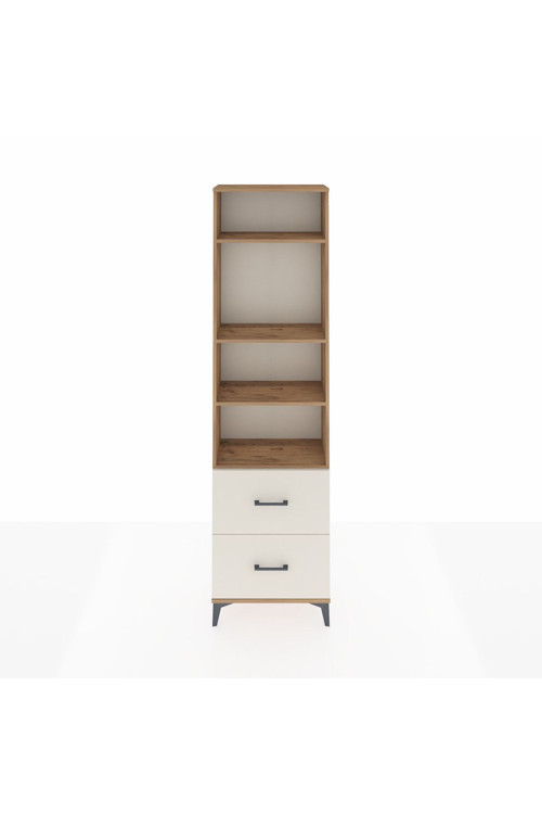 Arges Dolap 4 Raflı 2 Çekmeceli 60 x 30 x 221 Çam-Aytaşı