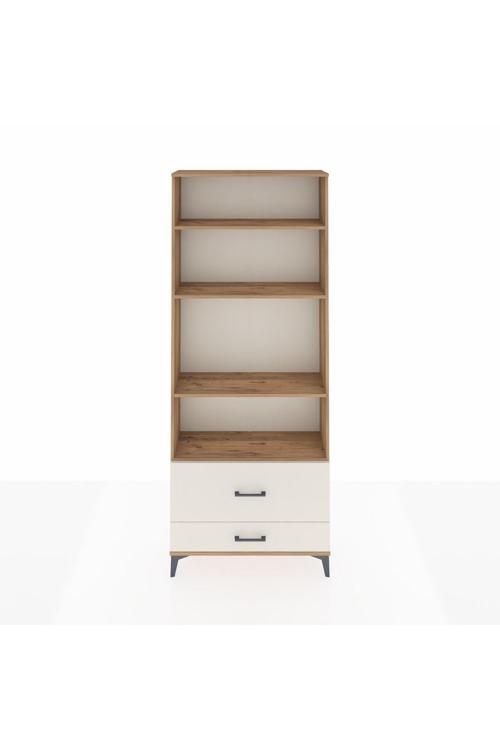 Arges Dolap 4 Raflı 2 Çekmeceli 88 x 30 x 221 Çam-Aytaşı