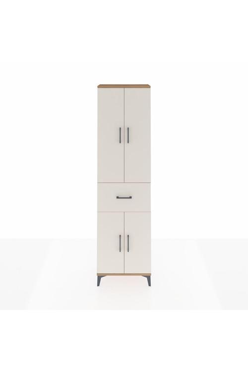 Arges Dolap 2 Raflı Tek Çekmeceli Tek Askılı 60 x 30 x 221 Çam-Aytaşı