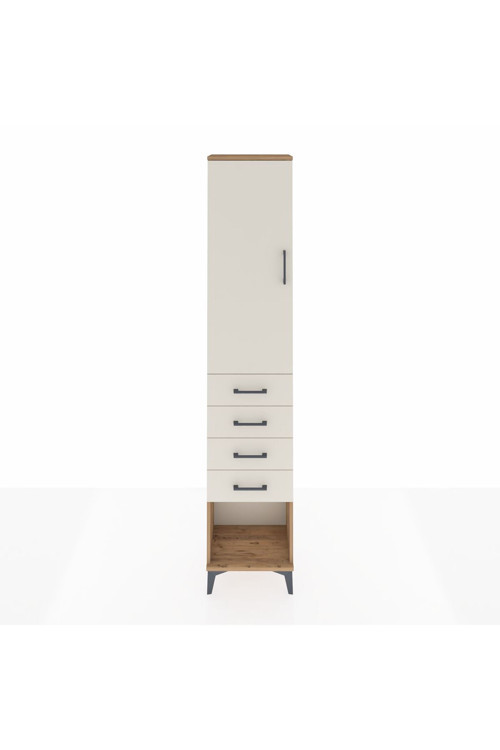 Arges Dolap 2 Raflı 4 Çekmeceli 1 Askılı 44 x 30 x 221 cm Çam - Aytaşı