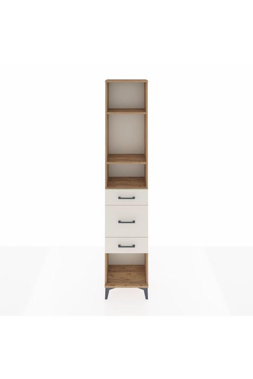 Arges Dolap 3 Raflı 3 Çekmeceli 44 x 30 x 221 Çam-Aytaşı
