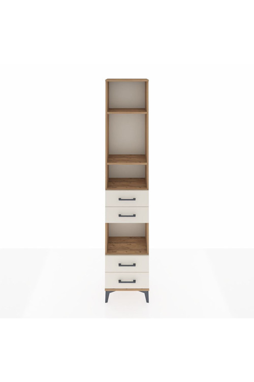 Arges Dolap 4 Raflı 4 Çekmeceli 44 x 30 x 221 Çam-Aytaşı
