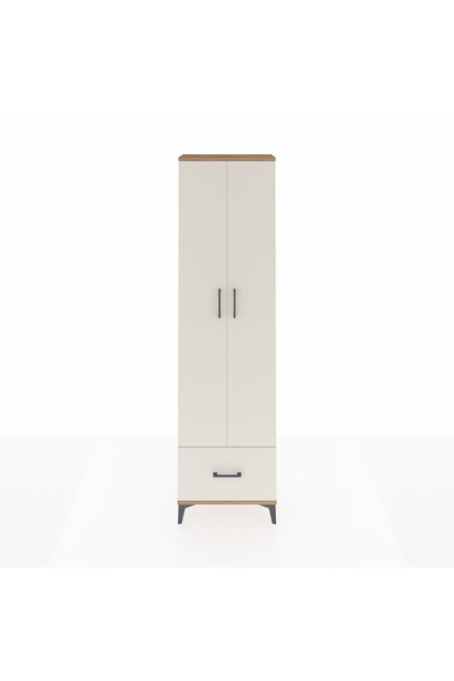 Arges Dolap 3 Raflı Tek Çekmeceli Tek Askılı 60 x 30 x 221 Çam-Aytaşı