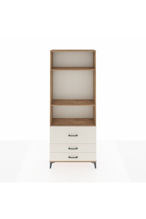 Arges Dolap 3 Raflı 3 Çekmeceli 88 x 30 x 221 Çam-Aytaşı