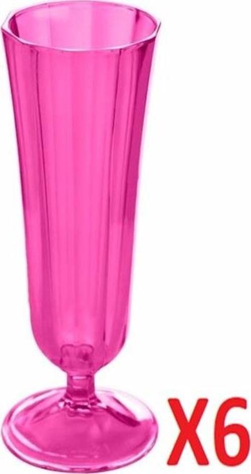 Pembe Flüt Şampanya Bardağı 130cc 6'lı 04FIA001713