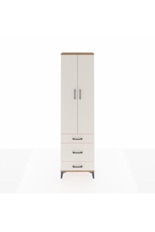 Arges Dolap 2 Raflı 3 Çekmeceli Tek Askılı 60 x 30 x 221 Çam-Aytaşı