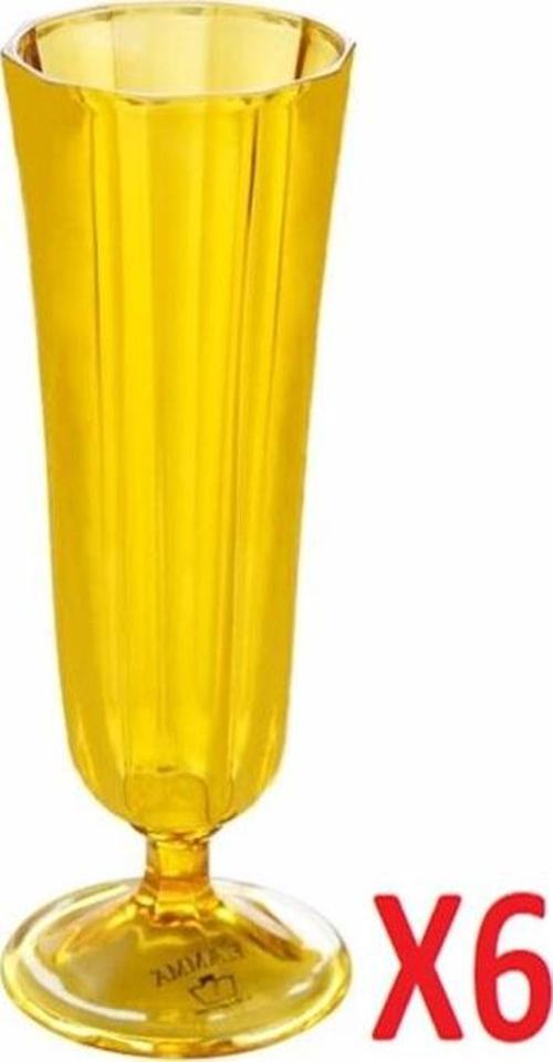 Sarı Flüt Bardağı 130cc 6'lı 04FIA001717