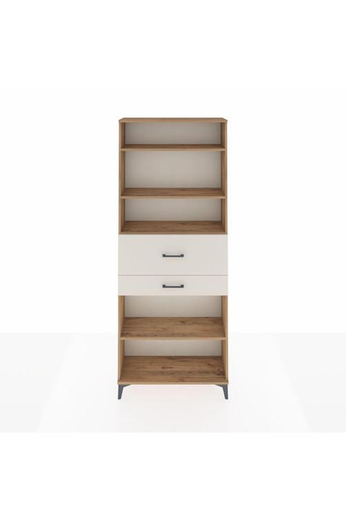 Arges Dolap 4 Raflı 2 Çekmeceli 88 x 30 x 221 Çam-Aytaşı