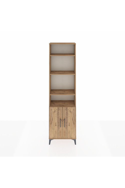 Arges Dolap 5 Raflı 2 Kapaklı 60 x 30 x 221 Çam-Çam