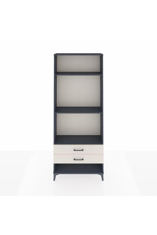 Arges Dolap 3 Raflı 2 Çekmeceli 88 x 30 x 221 Antrasit-Aytaşı
