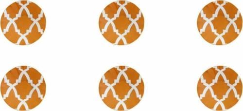 Morocco Turuncu Ergonomik Çay Tabağı 12cm 6'lı 04ap021487