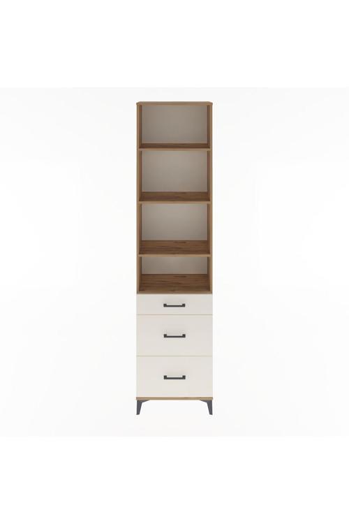 Arges Dolap 4 Raflı 3 Çekmeceli 60 x 30 x 243 cm Çam - Aytaşı