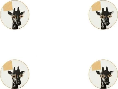 Wild Life Giraffe Bardak Altlığı 10cm 4'lü 04alm006620