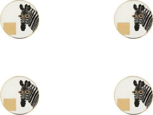 Wild Life Zebra Bardak Altlığı 10cm 4'lü 04alm006624