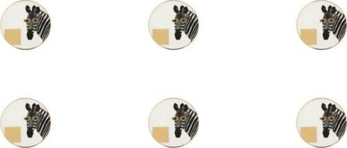 Wild Life Zebra Bardak Altlığı 10cm 6'lı 04alm006624