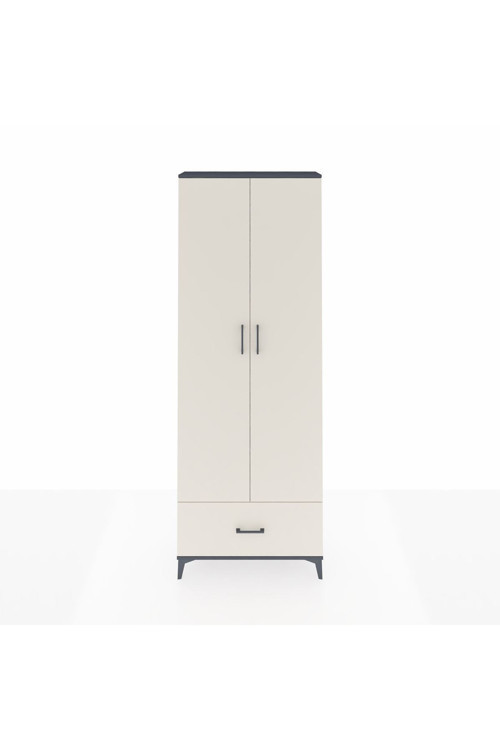 Arges Dolap 5 Raflı 1 Çekmeceli 2 Kapaklı 88 x 30 x 243 cm Antrasit - Aytaşı