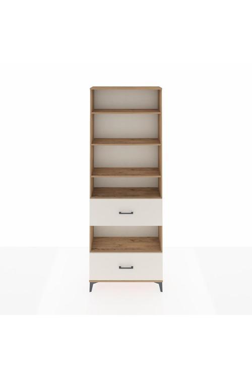 Arges Dolap 5 Raflı 2 Çekmeceli 88 x 30 x 243 Çam-Aytaşı