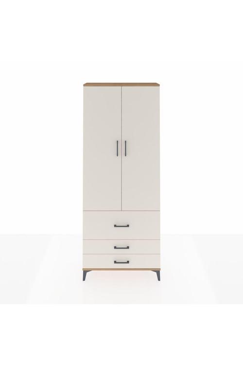 Arges Dolap 2 Raflı 3 Çekmeceli Tek Askılı 88 x 30 x 221 Çam-Aytaşı