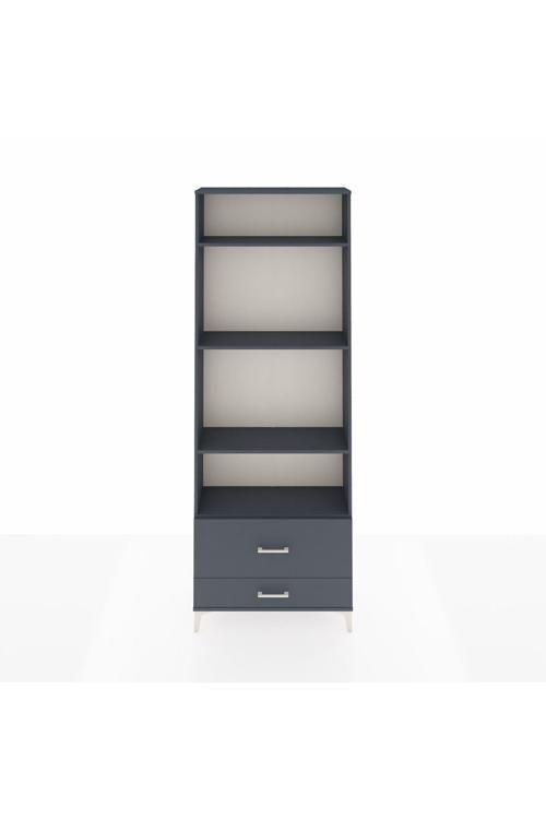 Arges Dolap 4 Raflı 2 Çekmeceli 88 x 30 x 243 Antrasit-Antrasit