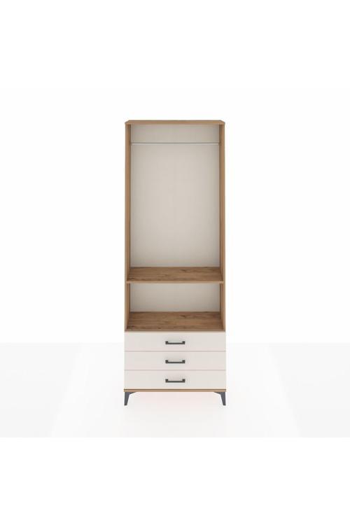 Arges Dolap 2 Raflı 3 Çekmeceli 1 Askılı 88 x 30 x 243 cm Çam - Aytaşı