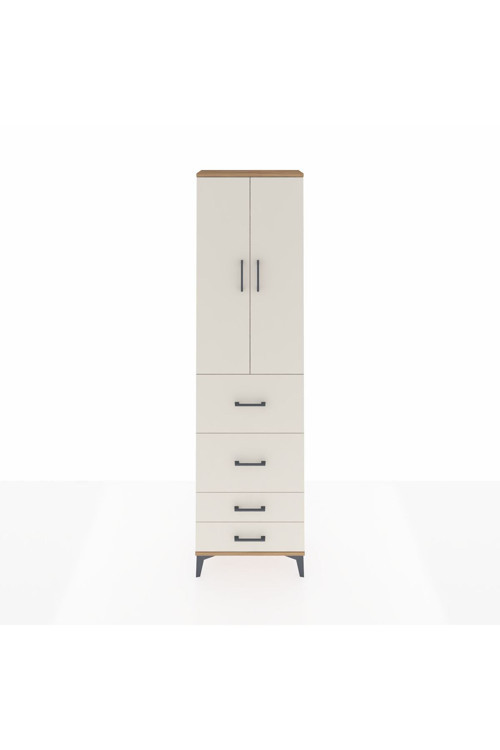 Arges Dolap 2 Raflı 4 Çekmeceli 1 Askılı 60 x 30 x 221 cm Çam - Aytaşı